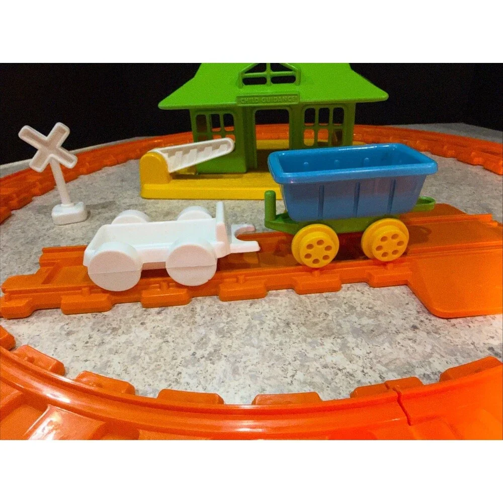 Vintage Toy Set Sesame Street Railroad Train Set  1981   (NOT COMPLETE)
